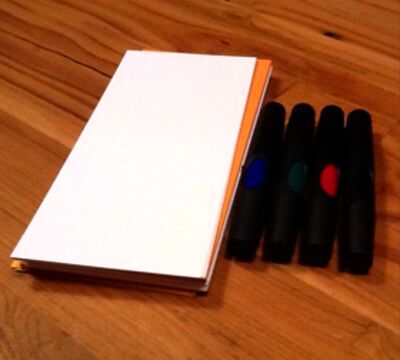 Marker und Papier